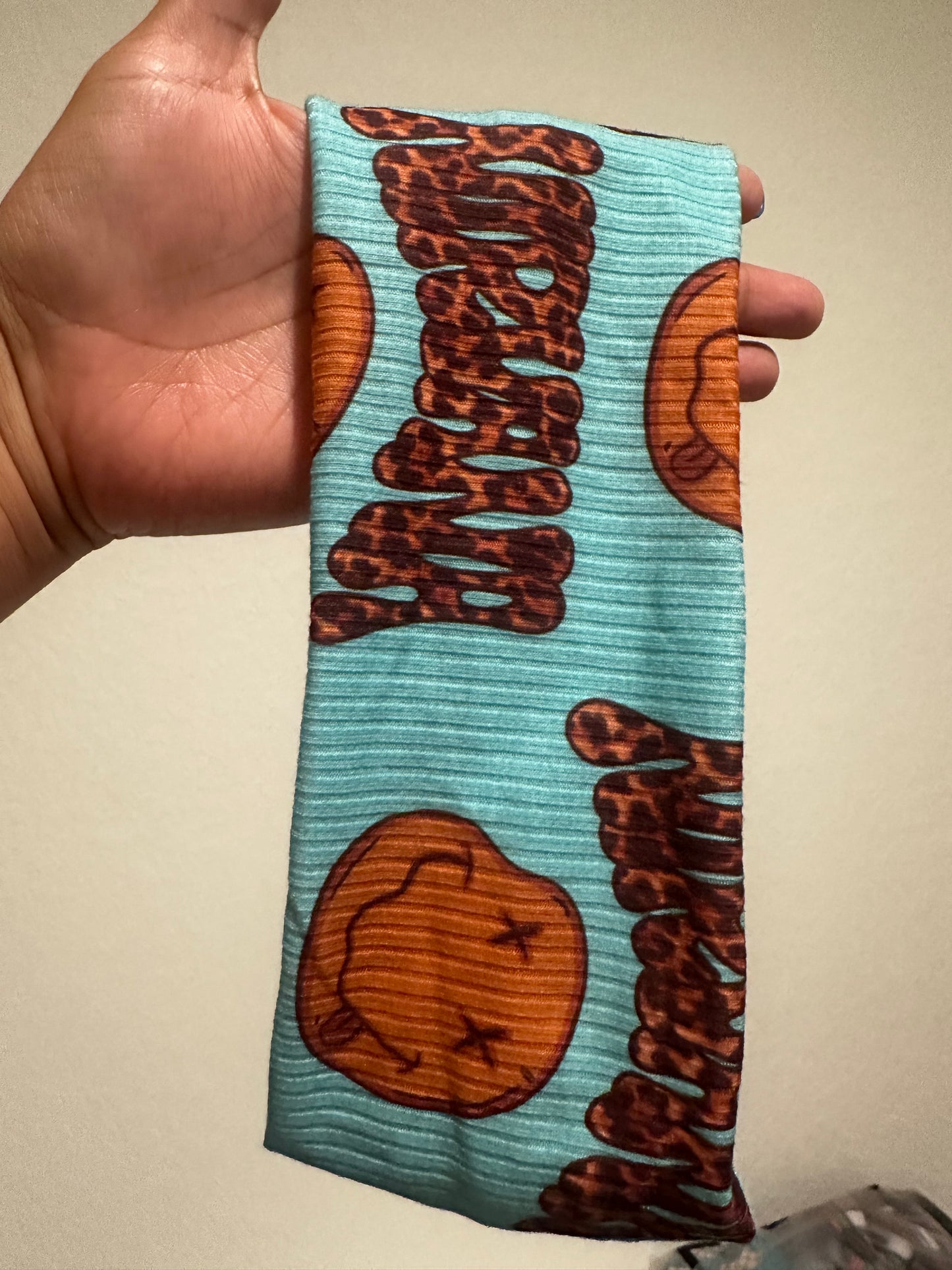 Blue Smiley Headband