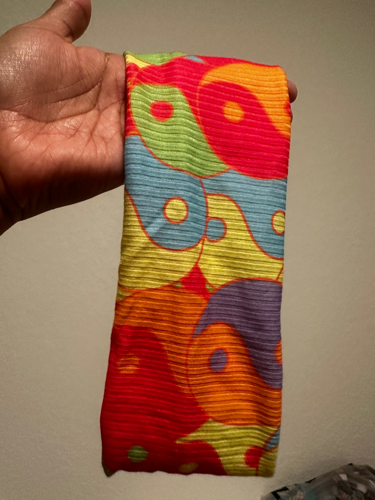 neon yin yang headband