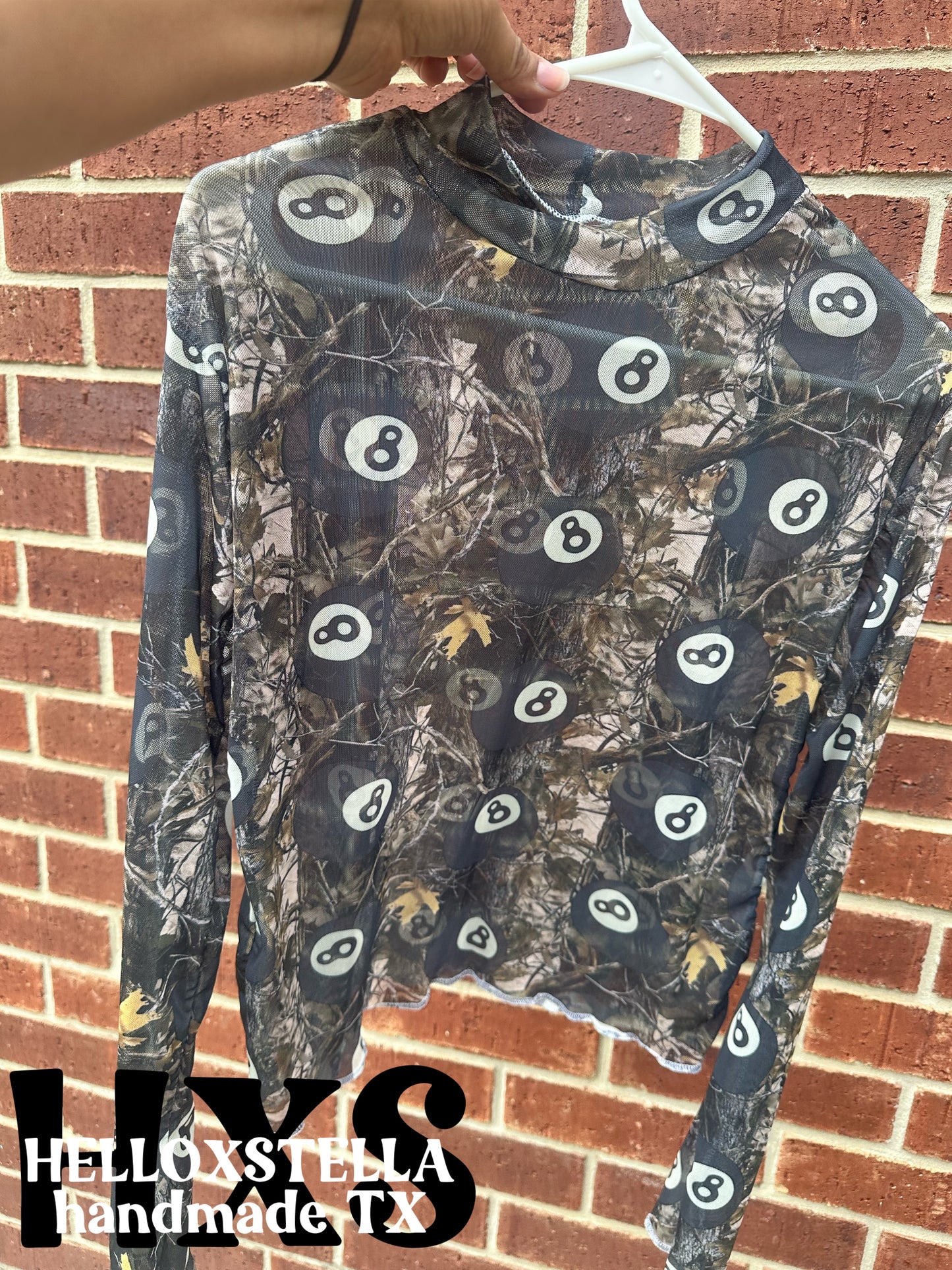 Large 8ball Camo Mesh