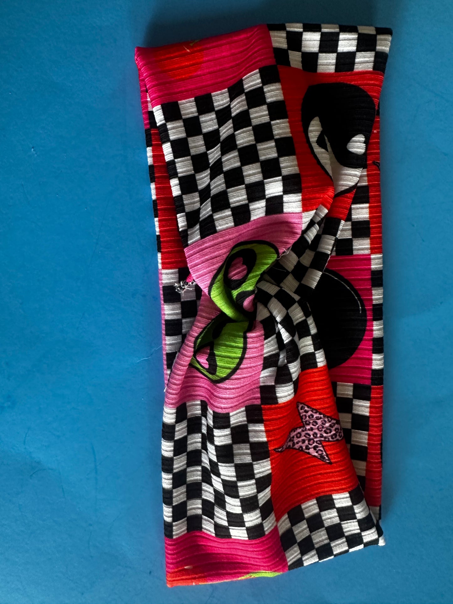 checkered headband