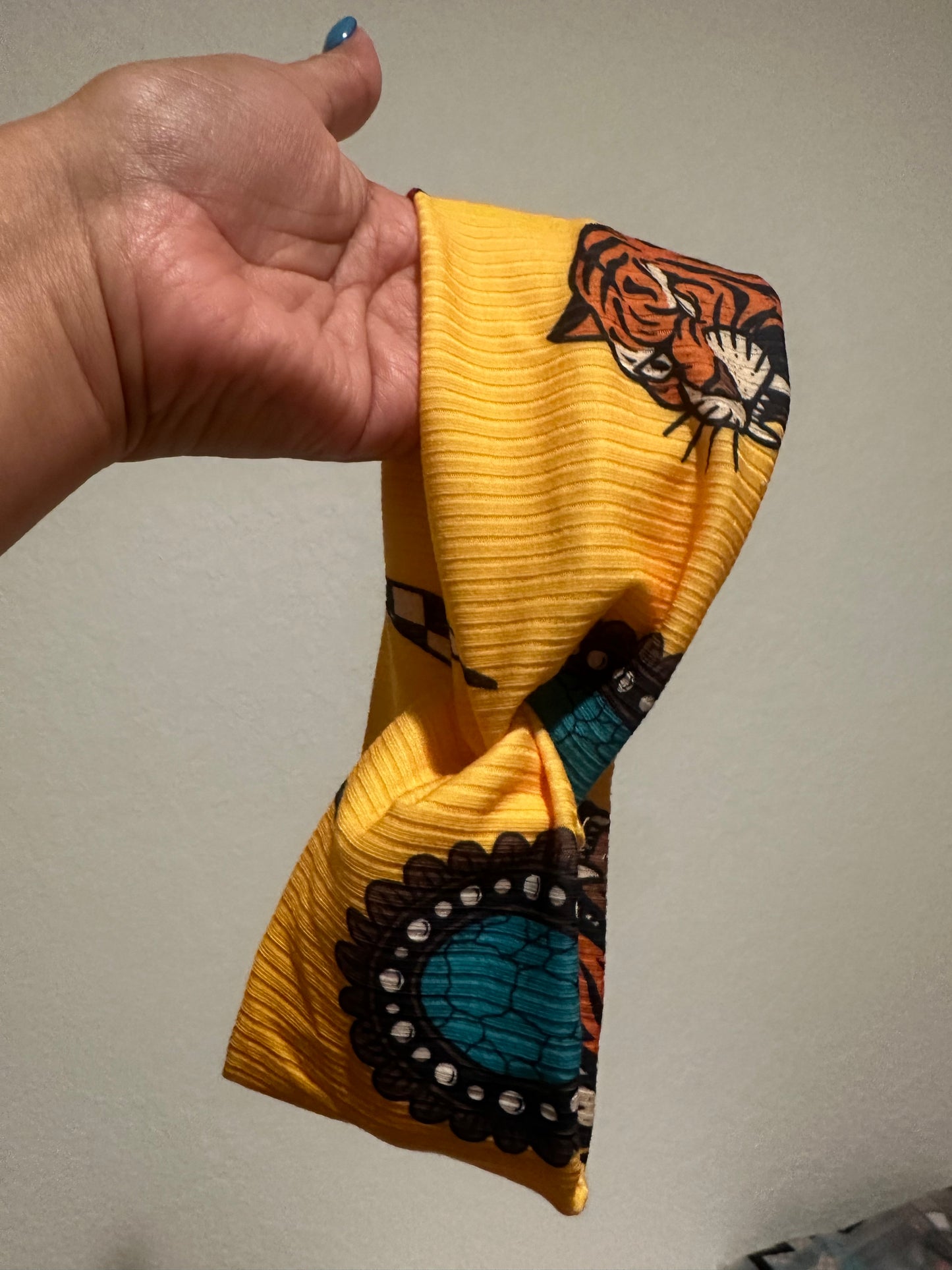 Yellow Tiger   Headband
