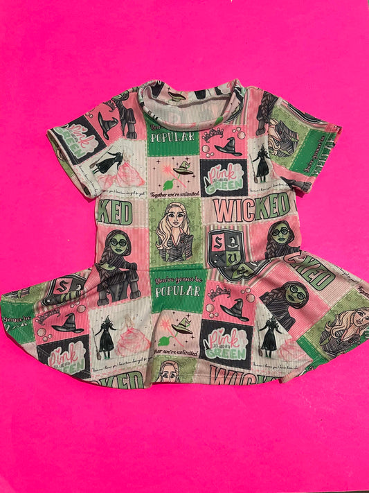 Wicked peplum set 4T