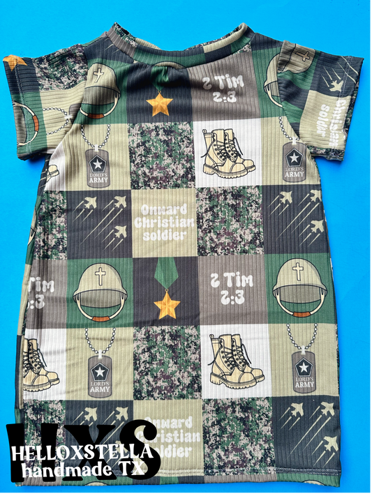 2-3 Soldier mini dress