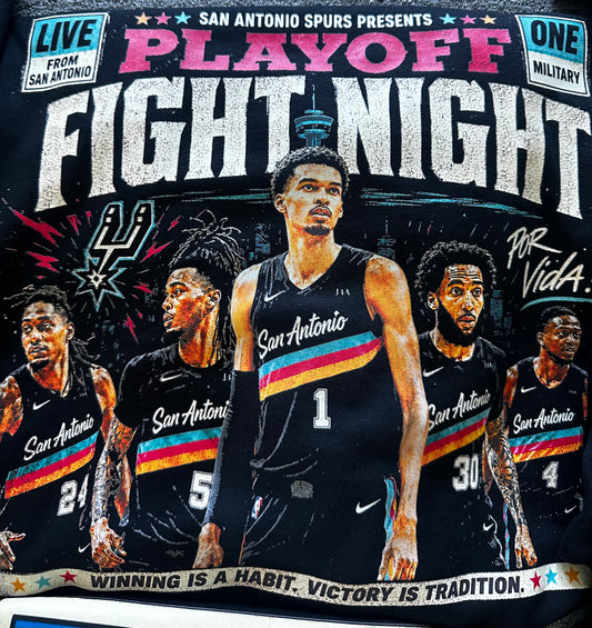 Playoff Fight Night Spurs Graphic Tee