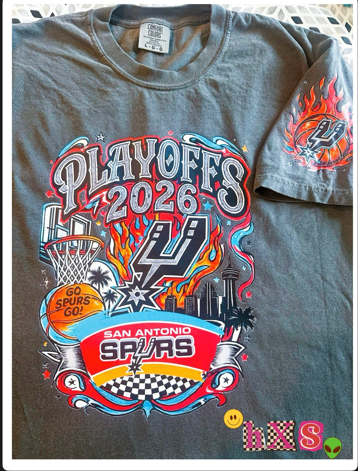Spurs 26 Playoffs Graphic Tee