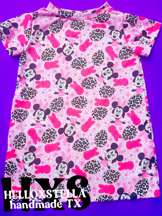 4T pink egg Mini Dress
