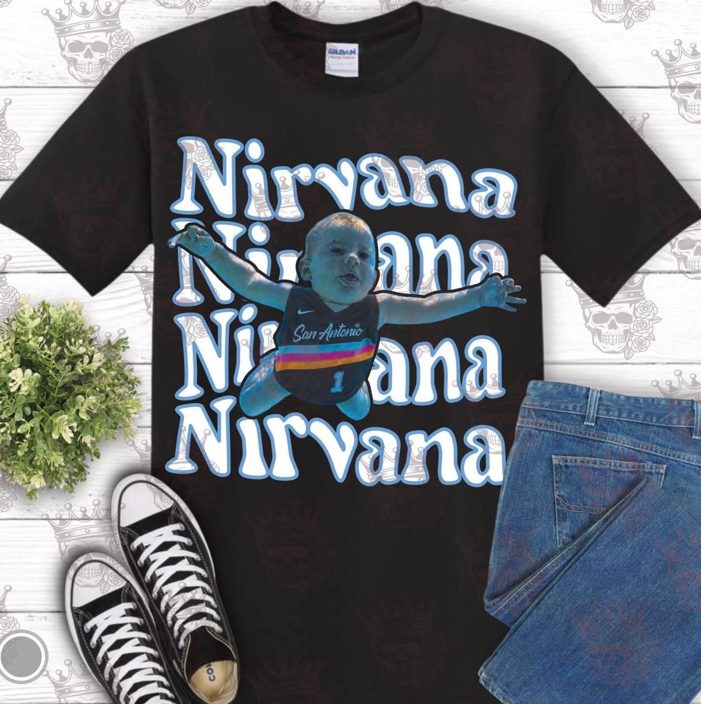Nirvana Spurs Graphic Tee