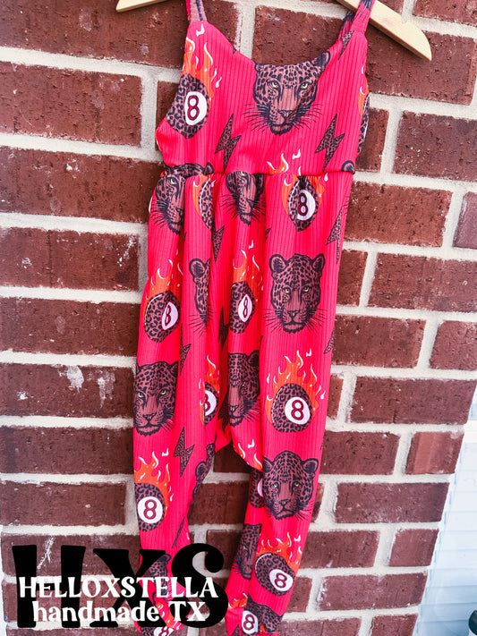 6T Red Tiger Callie Romper