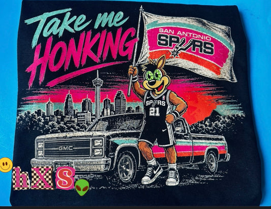 Take me Honking Spurs Graphic Tee