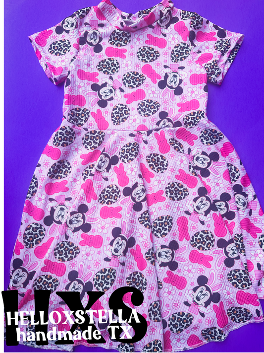 4T Pink egg Twirl Dress