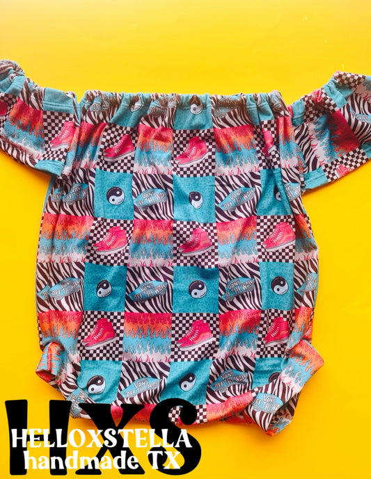 12/18 Off shoulder romper
